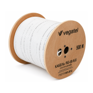 Кабель коаксиальный VEGATEL RG-58 A/U (ГОСТ, PVC, белый) бухта 500м