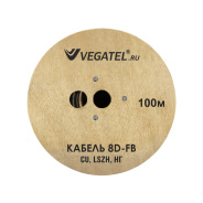 Кабель коаксиальный VEGATEL 8D-FB Cu (ГОСТ, синий)