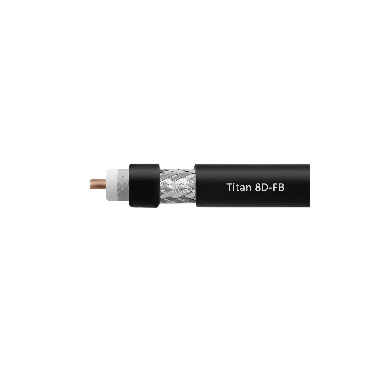 Кабель коаксиальный VEGATEL 8D-FB (Titan черный) 100м