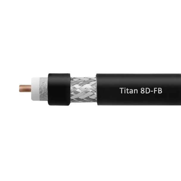 Кабель коаксиальный VEGATEL 8D-FB (Titan, черный) бухта 500м